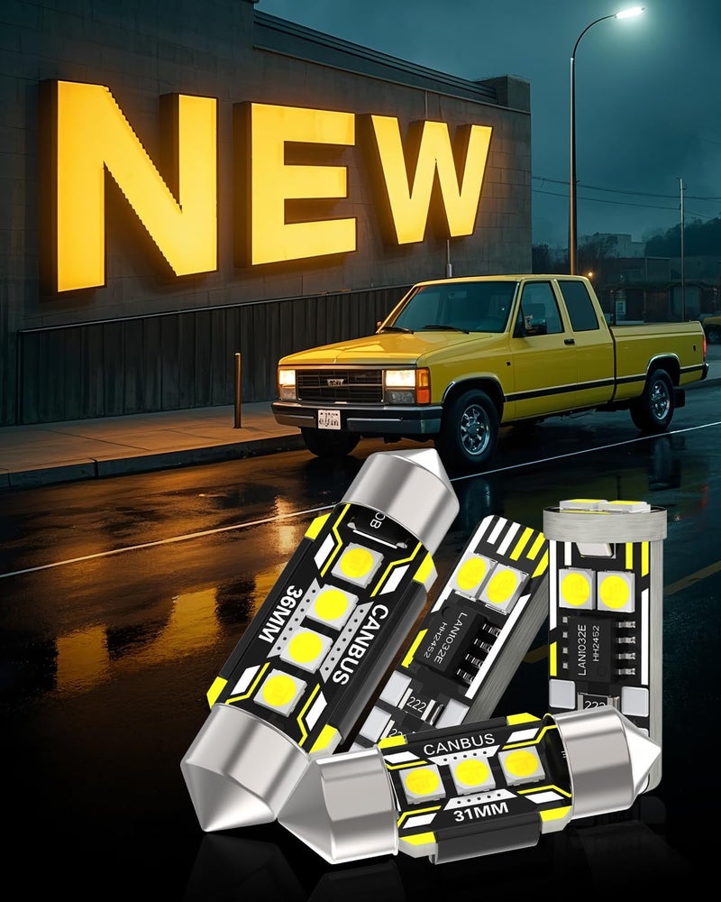 BMT xms استبدال إضاءة LED داخلية للسيارة لفورد إكسبيديشن 2000-2005، 6000K لمبات إضاءة داخلية فائقة السطوع، 21 قطعة - Image 2